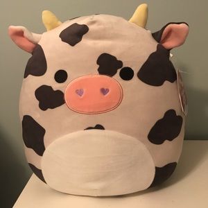 Squishmallows 12” NWTs Colin Cow Valentines Release
